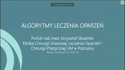 Algorytmy leczenia oparzeń